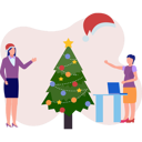 پیش‌نمایش فایل girls-decorating-tree-12072096 از پک کریسمس