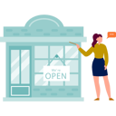 پیش‌نمایش فایل girl-giving-compliment-on-store-12055569 از پک بسته