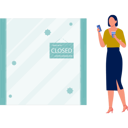 پیش‌نمایش فایل girl-seeing-closed-board-at-online-shop-12055501 از پک بسته