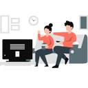 پیش‌نمایش فایل couple-sitting-together-and-watching-movie-11992440 از پک رابطه و ارتباط