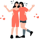 پیش‌نمایش فایل friends-are-happy-together-11992473 از پک رابطه و ارتباط