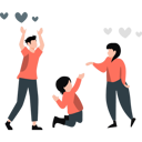 پیش‌نمایش فایل happy-couple-playing-with-child-11992441 از پک رابطه و ارتباط