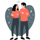 پیش‌نمایش فایل lovers-are-staring-at-each-other-11992456 از پک رابطه و ارتباط