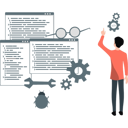 پیش‌نمایش فایل businessman-working-on-application-development-11992576 از پک خدمات تست