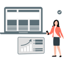 پیش‌نمایش فایل businesswoman-checking-rates-of-the-growing-testing-service-11992618 از پک خدمات تست
