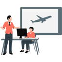 پیش‌نمایش فایل businessman-plaining-trip-for-his-employees-12234435 از پک تور کاری
