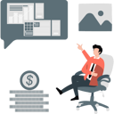 پیش‌نمایش فایل businessman-showing-fianncial-growth-12234489 از پک تور کاری