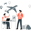 پیش‌نمایش فایل businessman-talking-about-business-trip-12234394 از پک تور کاری
