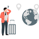 پیش‌نمایش فایل businessman-thinking-about-world-tour-location-12234471 از پک تور کاری