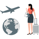 پیش‌نمایش فایل businesswoman-goes-business-trip-12234407 از پک تور کاری