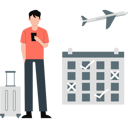 پیش‌نمایش فایل man-making-business-travel-schedule-12234468 از پک تور کاری