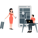 پیش‌نمایش فایل woman-discuss-tour-location-on-mobile-12234410 از پک تور کاری