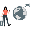 پیش‌نمایش فایل woman-going-world-tour-12234396 از پک تور کاری