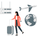 پیش‌نمایش فایل woman-looking-flight-timing-12234399 از پک تور کاری