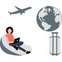 پیش‌نمایش فایل woman-making-world-tour-plan-12234460 از پک تور کاری