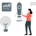 پیش‌نمایش فایل woman-pointing-startup-rocket-12234493 از پک تور کاری