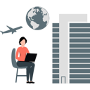 پیش‌نمایش فایل woman-working-world-tour-plan-12234424 از پک تور کاری