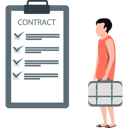 پیش‌نمایش فایل young-man-looking-at-contract-list-12234423 از پک تور کاری