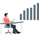پیش‌نمایش فایل young-man-looking-economic-graph-arrow-up-business-working-12234503 از پک تور کاری