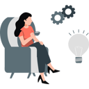 پیش‌نمایش فایل girl-looking-at-business-idea-while-drinking-tea-12260105 از پک مدیریت