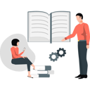 پیش‌نمایش فایل girl-reading-e-book-while-man-pointing-book-12260120 از پک مدیریت