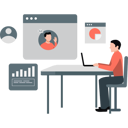 پیش‌نمایش فایل male-employee-checking-business-profile-12260090 از پک مدیریت