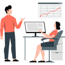 پیش‌نمایش فایل man-and-woman-talking-about-business-success-12260153 از پک مدیریت