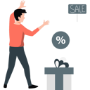 پیش‌نمایش فایل man-happy-to-see-discount-sale-12260091 از پک مدیریت