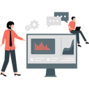 پیش‌نمایش فایل man-setting-on-monitor-12260157 از پک مدیریت