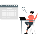 پیش‌نمایش فایل woman-doing-calendar-management-12260171 از پک مدیریت
