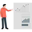 پیش‌نمایش فایل businessman-pointing-business-line-graph-12837719 از پک گزارش