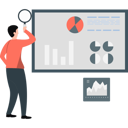 پیش‌نمایش فایل businessman-researching-pie-chart-with-magnifying-glass-12837632 از پک گزارش