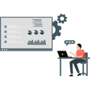 پیش‌نمایش فایل businessman-setting-up-business-report-presentation-12837674 از پک گزارش