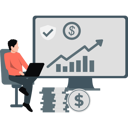 پیش‌نمایش فایل businessman-working-on-business-rising-graph-12837665 از پک گزارش