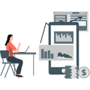 پیش‌نمایش فایل businesswoman-explaining-database-report-12837691 از پک گزارش