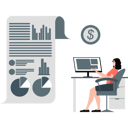 پیش‌نمایش فایل businesswoman-presenting-business-report-12837658 از پک گزارش