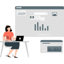 پیش‌نمایش فایل businesswoman-working-on-webpage-12837717 از پک گزارش