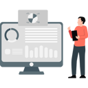 پیش‌نمایش فایل employee-showing-pie-chart-parts-12837629 از پک گزارش