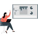 پیش‌نمایش فایل employee-talking-about-report-chart-12837683 از پک گزارش