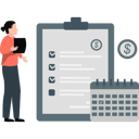 پیش‌نمایش فایل girl-making-schedule-report-for-presentation-12837672 از پک گزارش