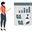 پیش‌نمایش فایل girl-presenting-business-networking-report-12837673 از پک گزارش