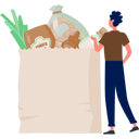 پیش‌نمایش فایل the-boy-counting-grocery-items-12893520 از پک خرید خواربار