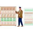 پیش‌نمایش فایل the-employee-is-checking-market-items-12893521 از پک خرید خواربار