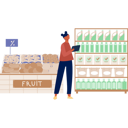 پیش‌نمایش فایل the-girl-is-looking-grocery-discount-12893522 از پک خرید خواربار