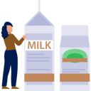 پیش‌نمایش فایل the-girl-is-pointing-milk-pack-12893536 از پک خرید خواربار