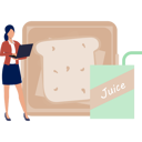 پیش‌نمایش فایل the-girl-is-working-about-break-fast-food-12893548 از پک خرید خواربار