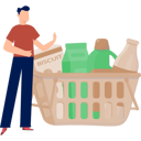 پیش‌نمایش فایل the-man-is-discuss-about-kitchen-grocery-12893541 از پک خرید خواربار