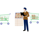 پیش‌نمایش فایل the-man-is-looking-shopping-trolley-12893526 از پک خرید خواربار