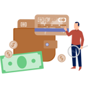 پیش‌نمایش فایل the-man-is-searching-payment-card-12893535 از پک خرید خواربار