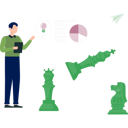پیش‌نمایش فایل businessman-pushing-chess-pieces-12893933 از پک تاکتیک‌ها